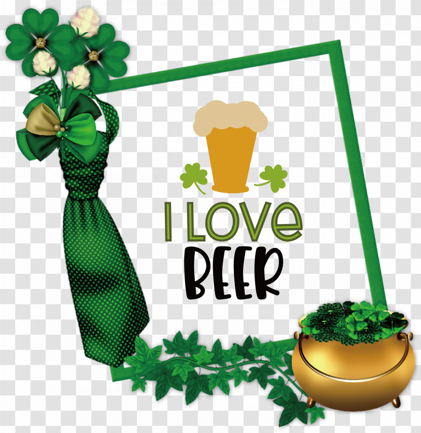 I Love Beer Saint Patrick Patricks Day Transparent PNG