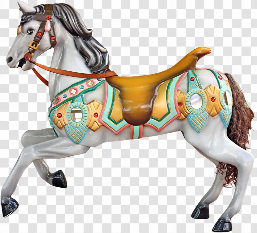 American Paint Horse Pony Mustang Carousel - Toy Transparent PNG