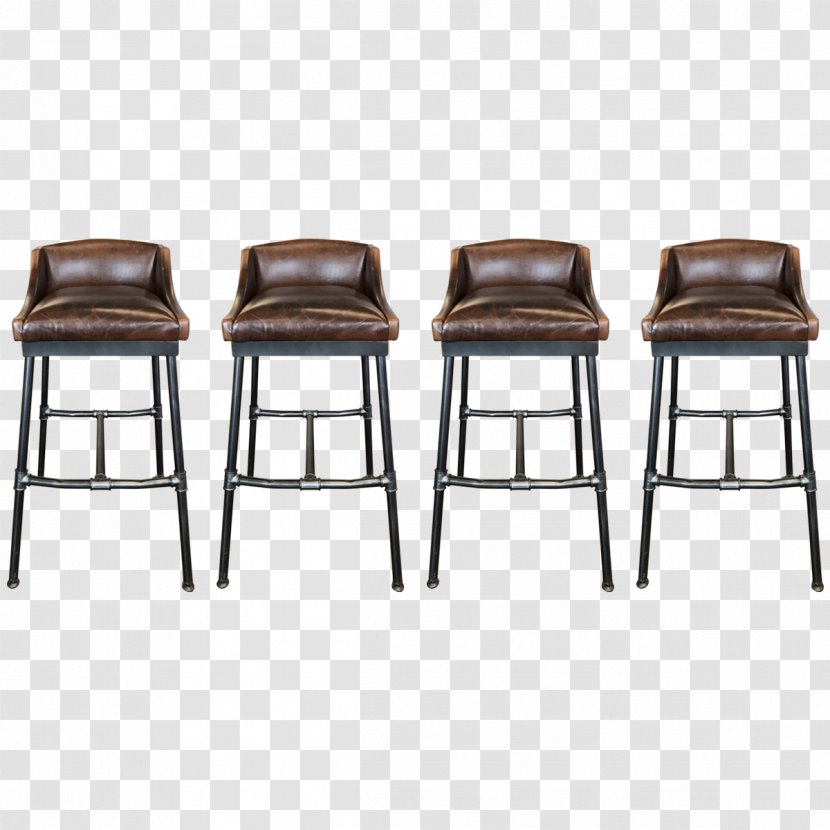 Bar Stool Chair Armrest - Four Legs Transparent PNG