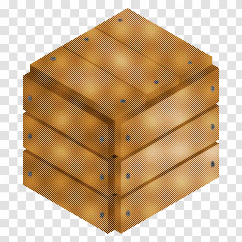 Box Yellow Drawer Wood Furniture Transparent PNG