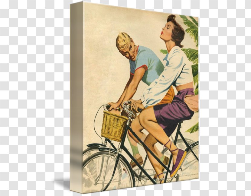 Bicycle Playing Cards Art Painting - Bike Couple Transparent PNG