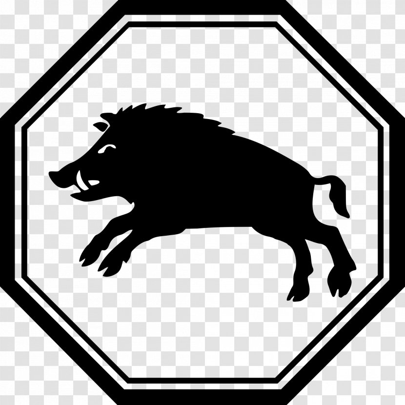 Wild Boar Octagon - Logo Transparent PNG