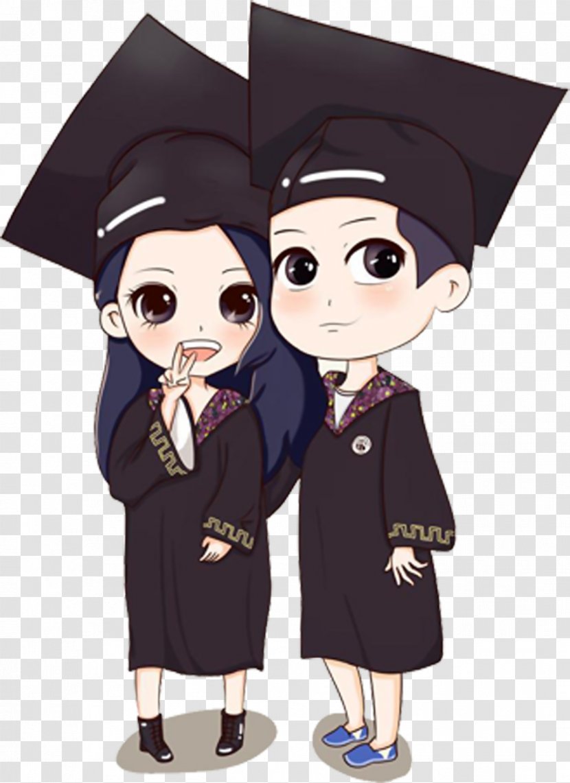 Graduation Ceremony Cartoon Academic Dress - Photography Transparent PNG