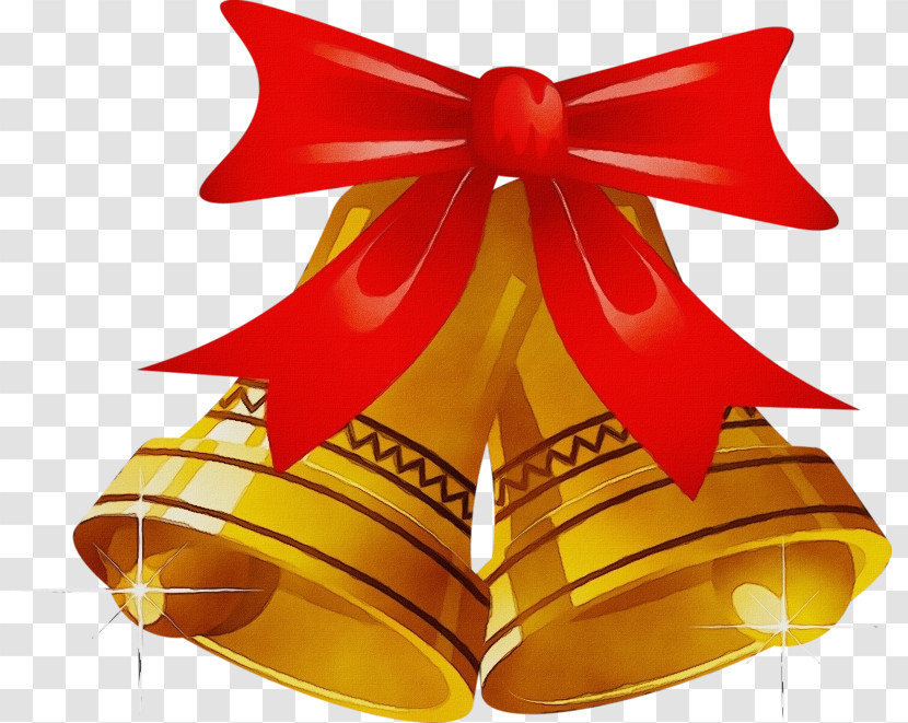 Red Yellow Bell Ribbon Footwear Transparent PNG