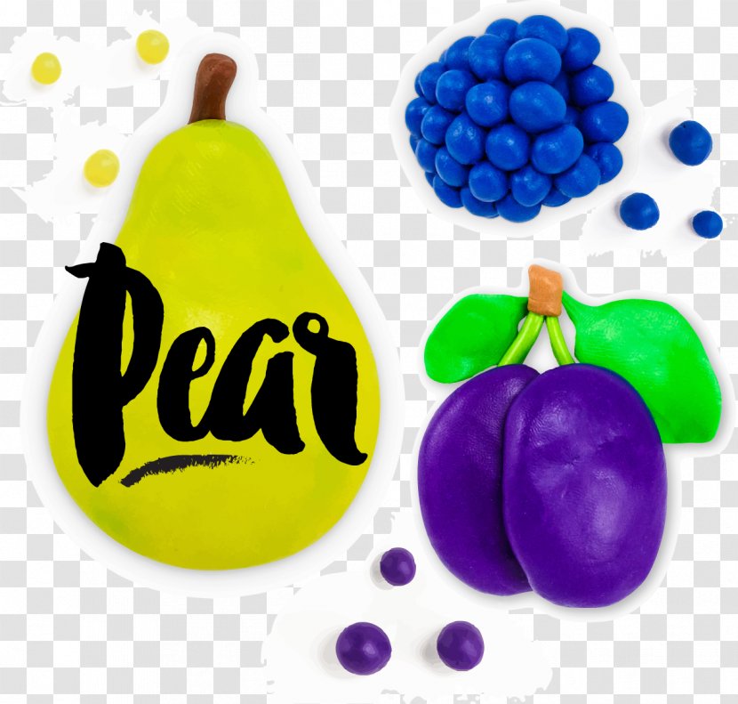 Plasticine Fruit Modelado Pear Auglis - Vegetable - Vector Transparent PNG
