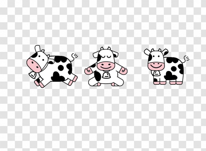 Dairy Cattle Cartoon Illustration - Area - Cow Transparent PNG