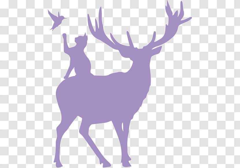 Reindeer Moose Elk Christmas Day - Deer Transparent PNG