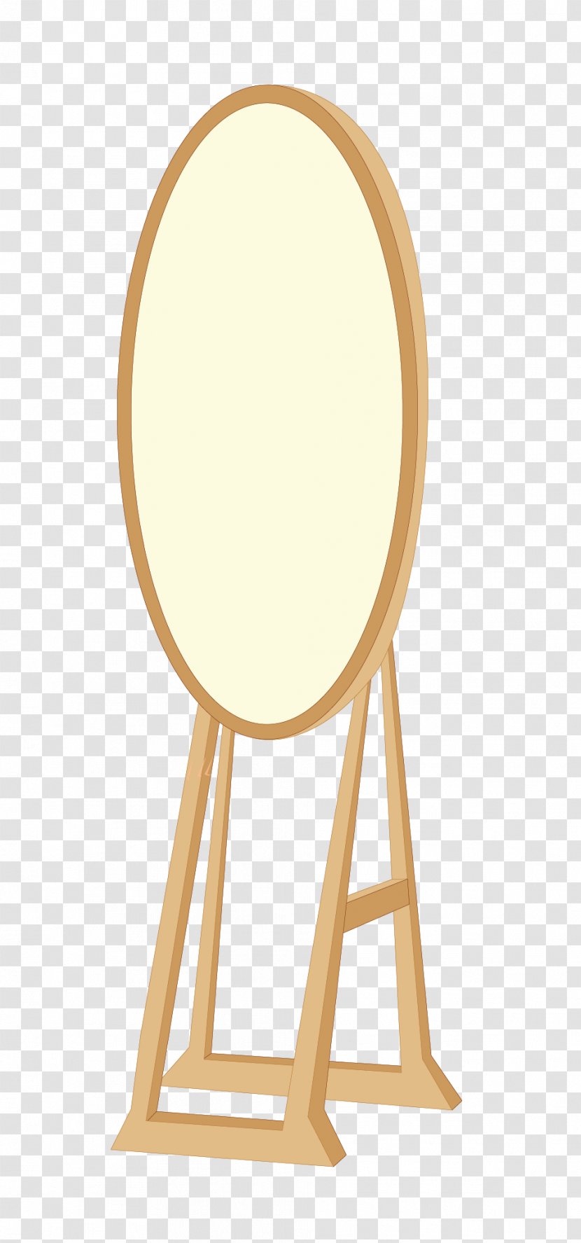 Dressing Mirror - Cartoon Wooden Transparent PNG