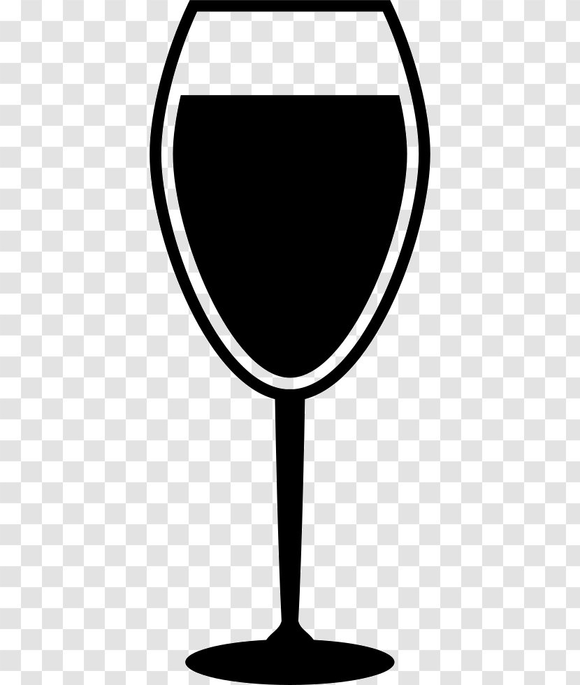 White Wine Champagne Glass - Monochrome Photography Transparent PNG