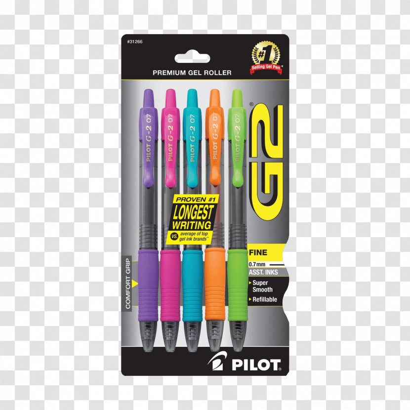 Rollerball Pen Gel Pilot G2 Ballpoint Transparent PNG