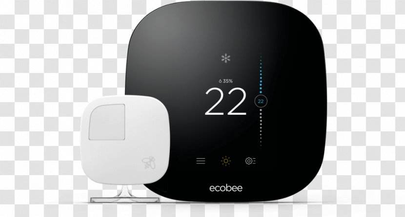 Smart Thermostat Ecobee Ecobee3 Home Automation Kits - Technology - Active Pixel Sensor Transparent PNG