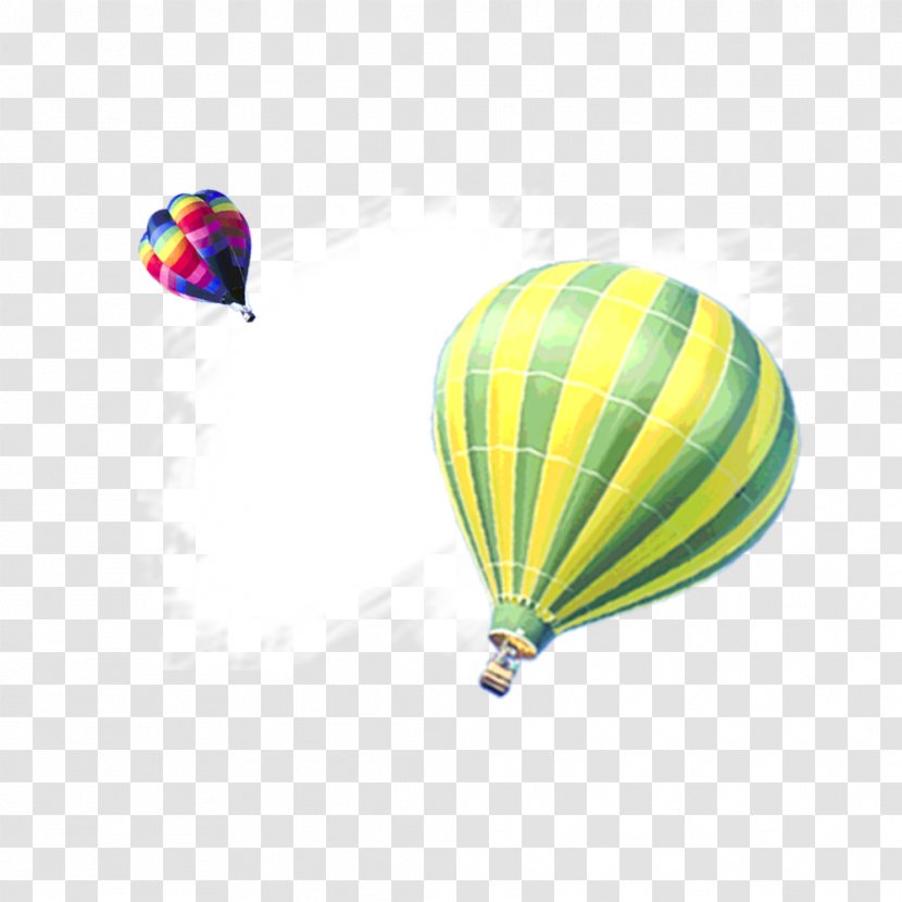 Hot Air Balloon Green Transparent PNG