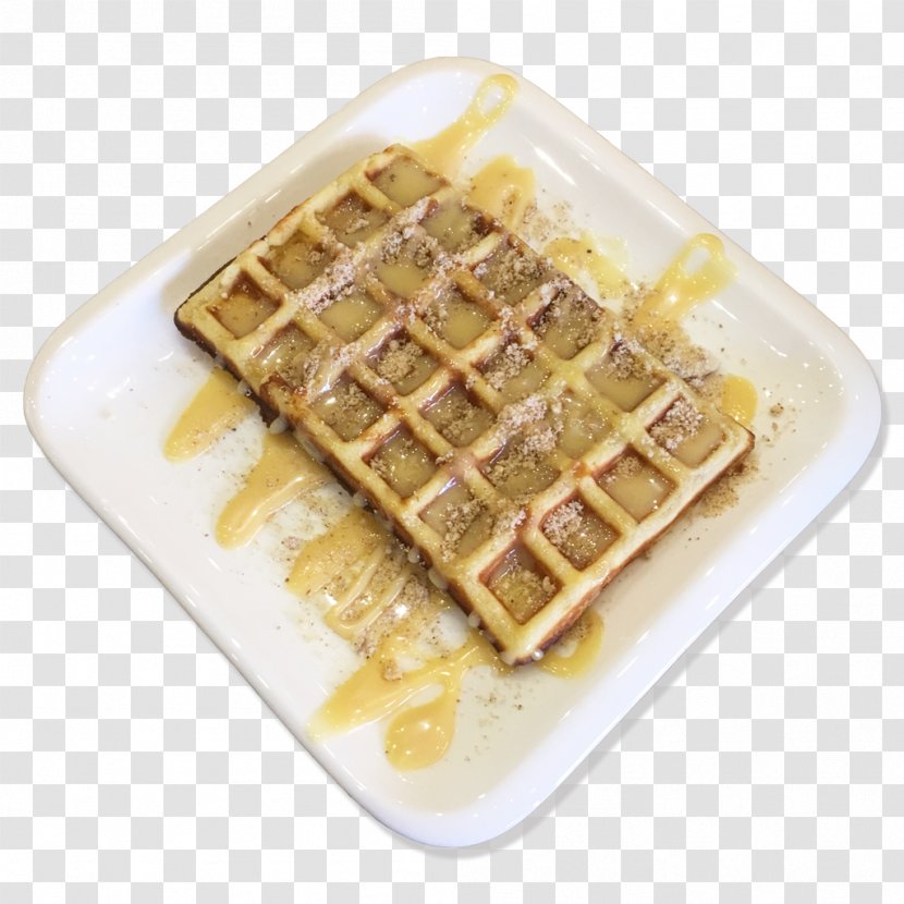 Belgian Waffle Pizza Treacle Tart - Meal Transparent PNG