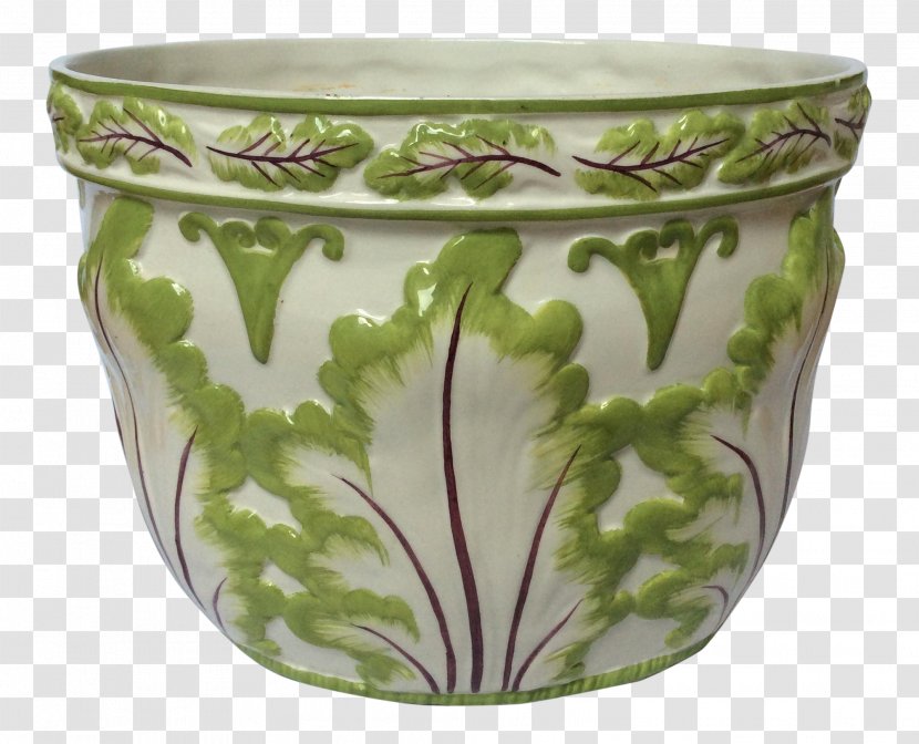 Ceramic Glass Flowerpot Vase Tableware - Leaves Hand-painted Transparent PNG