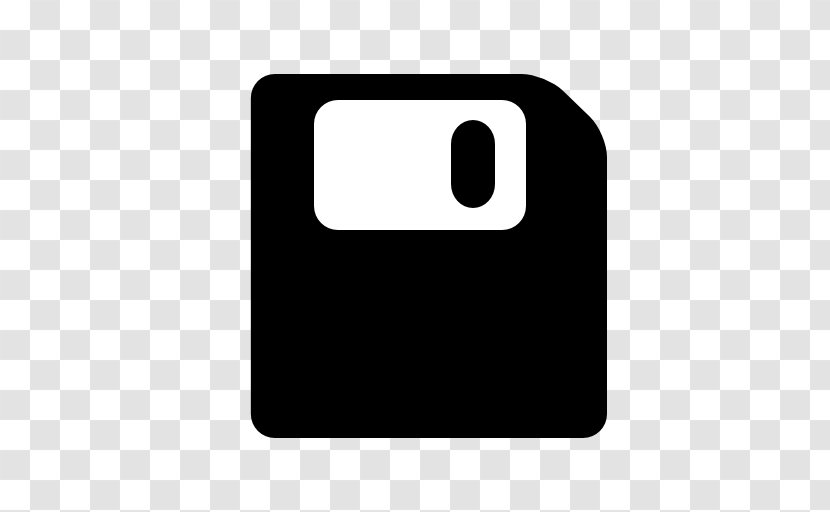 Symbol - Floppy Disk - Black Transparent PNG