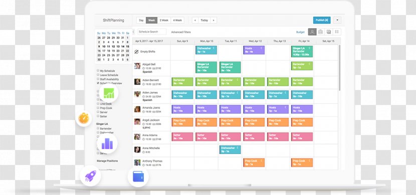 Employee Scheduling Software Schedule Shift Plan Management - Time Attendance Clocks - Maintenance Staff Transparent PNG