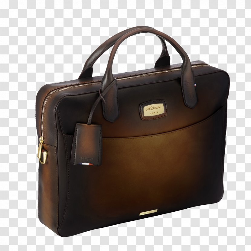 Handbag S. T. Dupont Briefcase S.T. Atelier Document Case - Silhouette - Cigar Bag Transparent PNG
