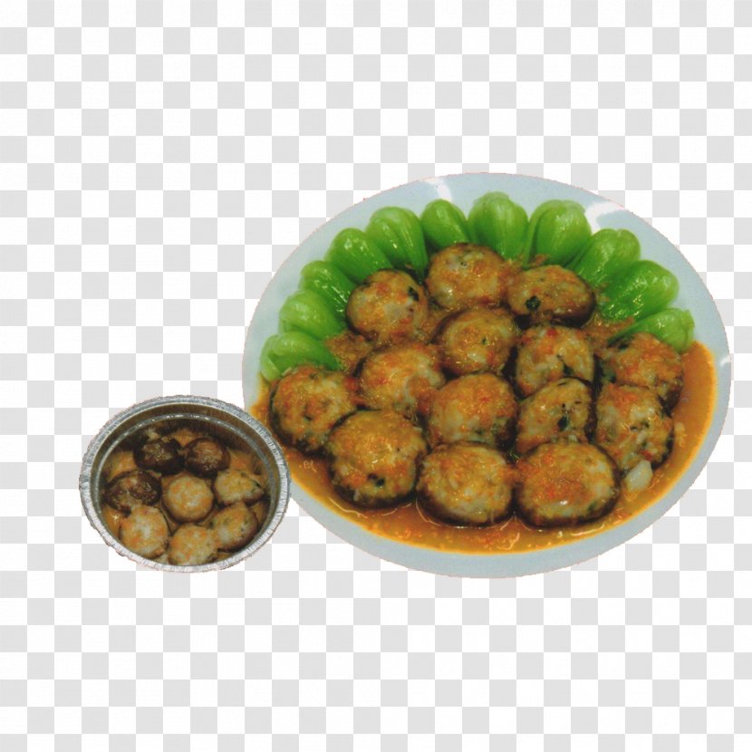 Pakora Meatball Vegetarian Cuisine Steaming - Side Dish - Steamed Pork With Rice Flour Pill Transparent PNG