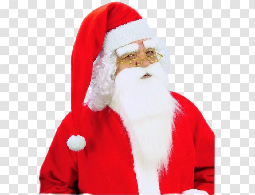 Santa Claus Christmas Beard Disguise Eyebrow Transparent PNG