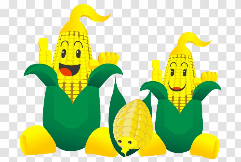 Maize Cartoon - Smile - Corn Transparent PNG