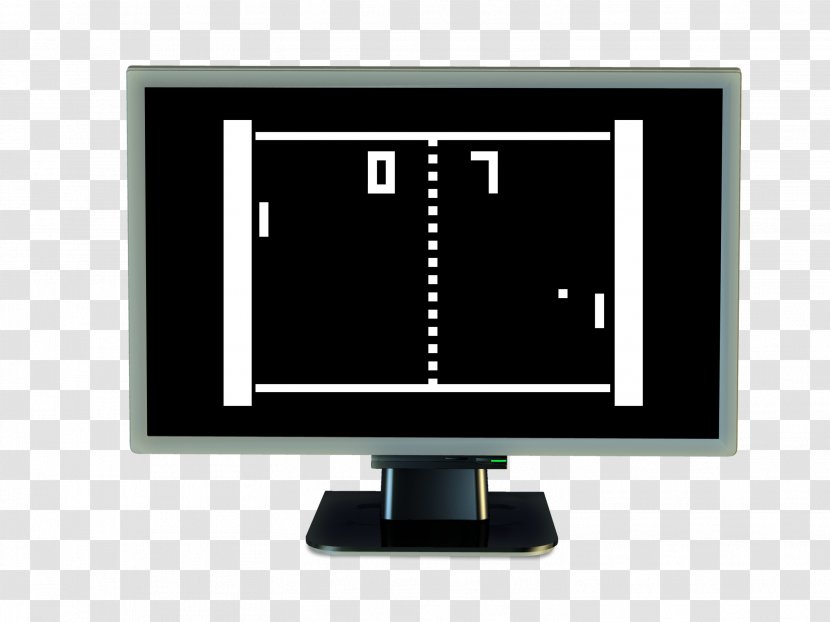 Ping Pong Video Game Arcade Retrogaming - Flat Panel Display - Galaga Transparent PNG