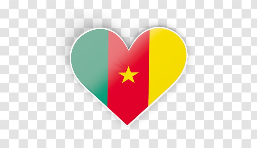 Flag Of Cameroon Stock Photography Image - Heart Transparent PNG