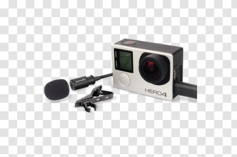 Lavalier Microphone GoPro HERO Camera - Lens - Accessory Transparent PNG