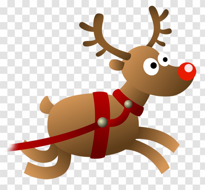 Reindeer Santa Claus Christmas Clip Art Transparent PNG