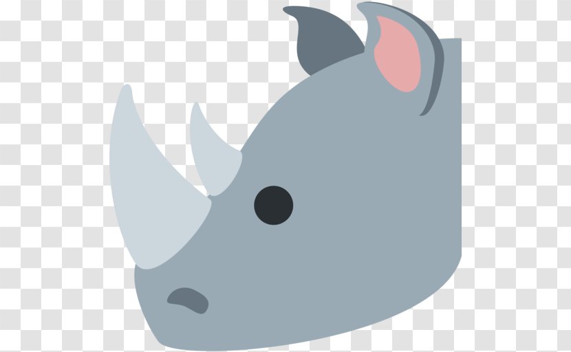 Rhinoceros Emoji Domain Image Discord - Pig Transparent PNG