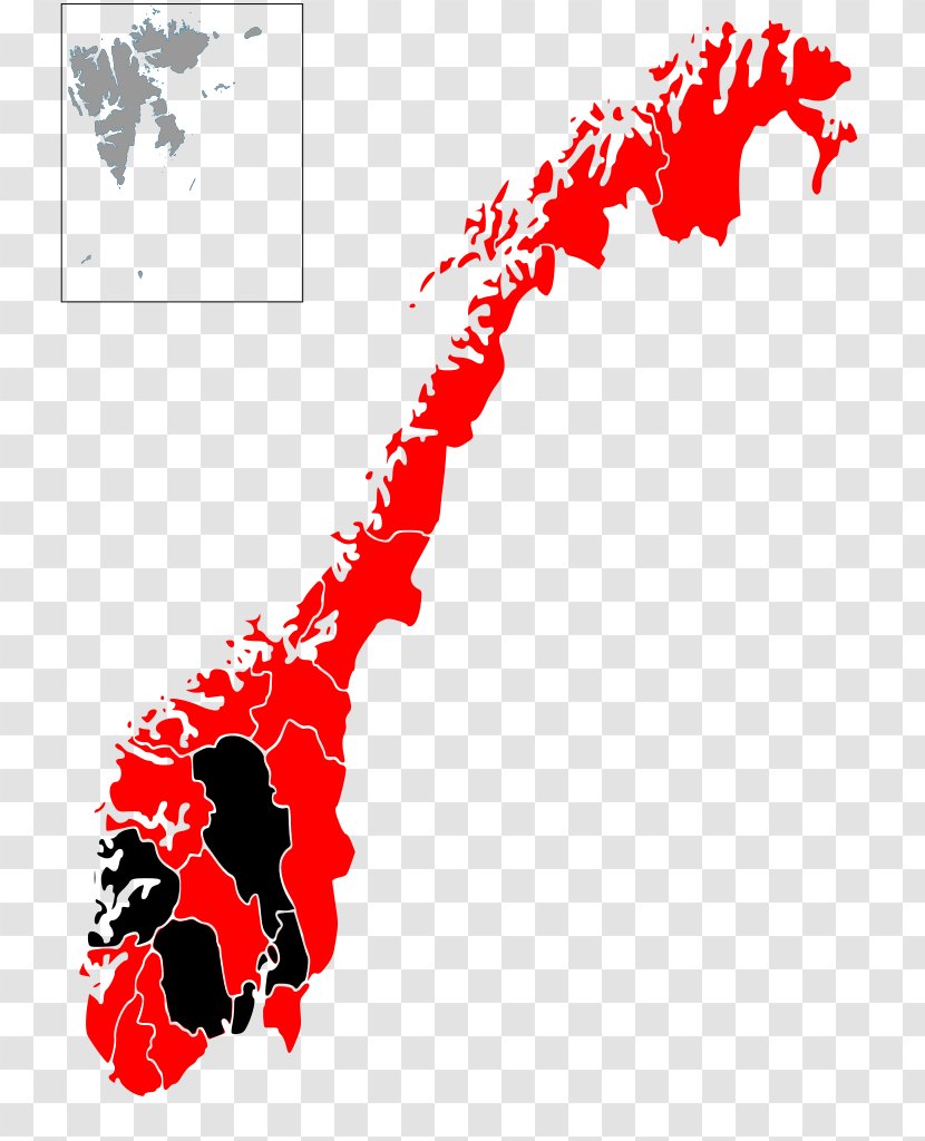 County Akershus Regions Of Norway Aust-Agder Troms - Map Transparent PNG