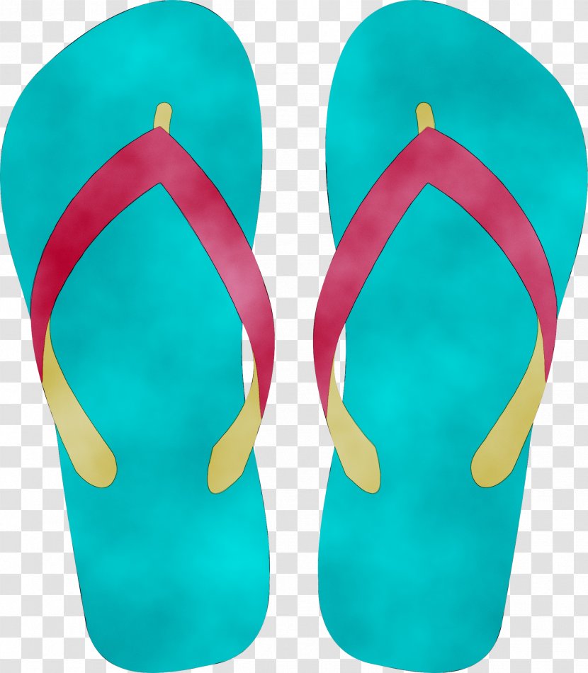 Flip-flops Slipper Sandal Shoe Footwear - Turquoise Transparent PNG