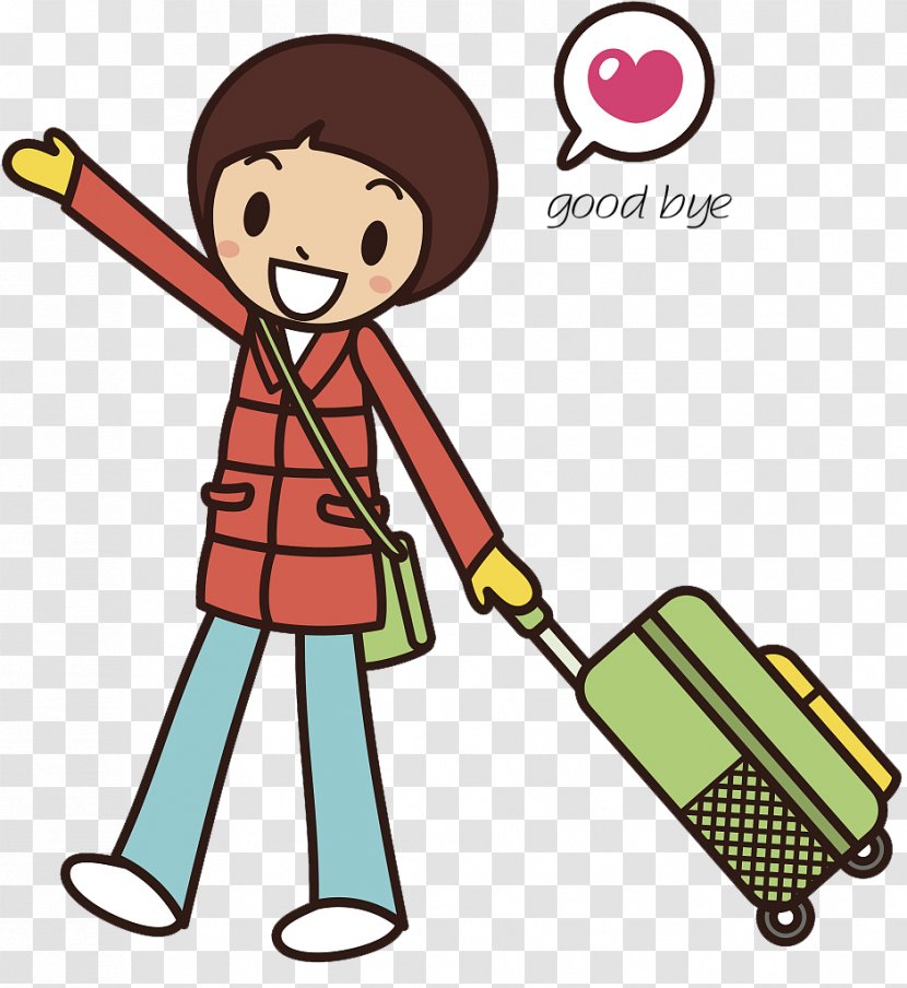 Cartoon Stock Illustration - Male - Vector Cute Characters Goodbye Transparent PNG