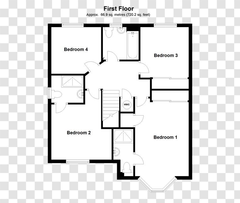 Floor Plan House Storey Apartment Bedroom - Technology Transparent PNG
