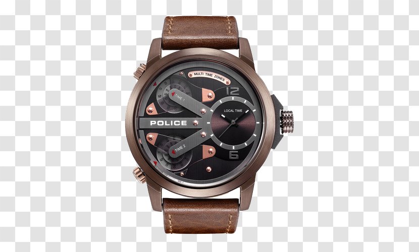 Analog Watch Police Quartz Clock Designer - Jdcom - Personality Europe Transparent PNG