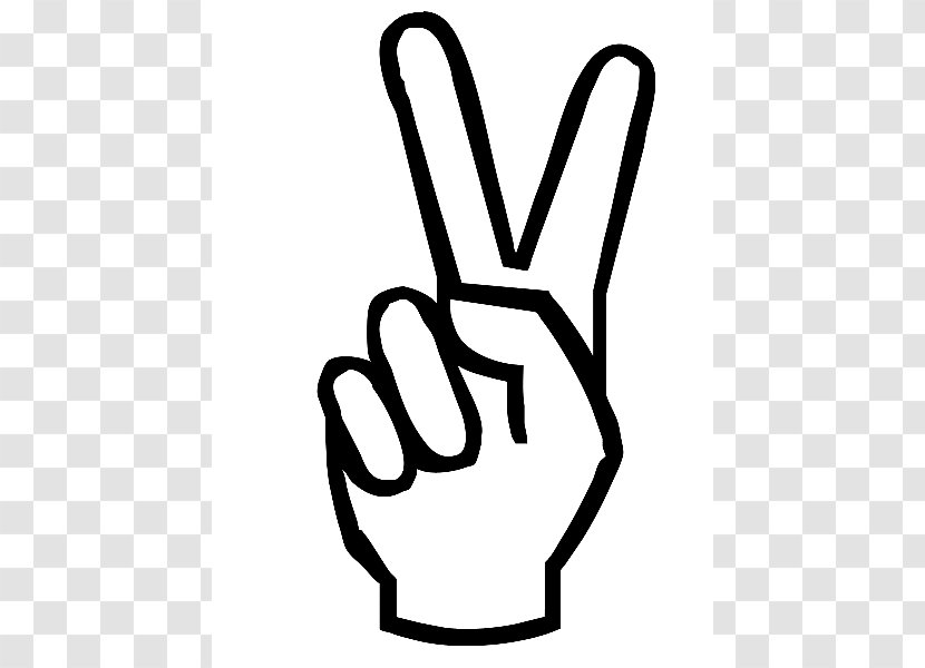 Peace Symbols V Sign Hand Drawing Clip Art - Download Free Images Transparent PNG