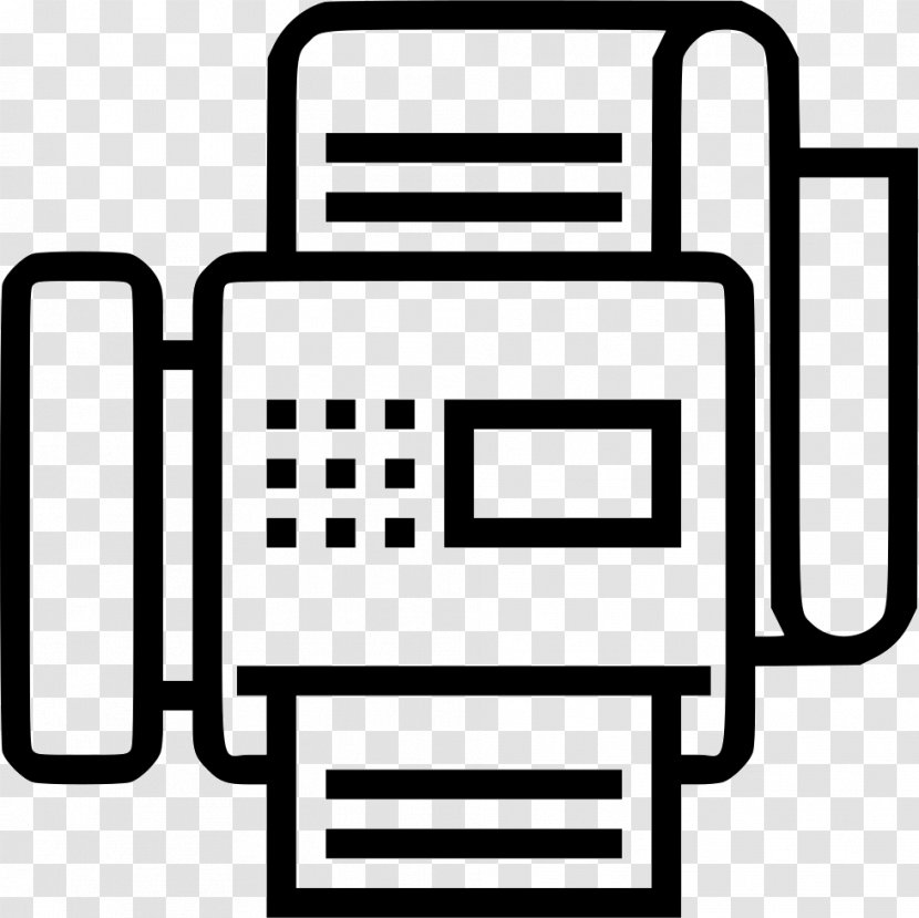 Black Fax Icon - Technology - Business Transparent PNG