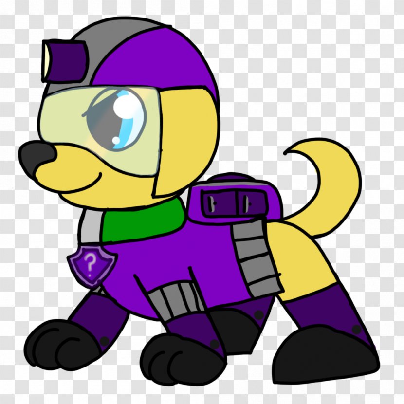 Clip Art Cartoon Line Character - Yellow - Rider Paw Patrol Transparent PNG