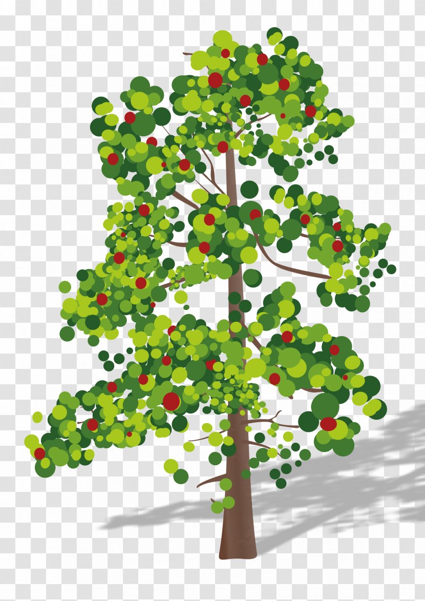 Tree Branch Abstract Clip Art - Evergreen - Flower Transparent PNG