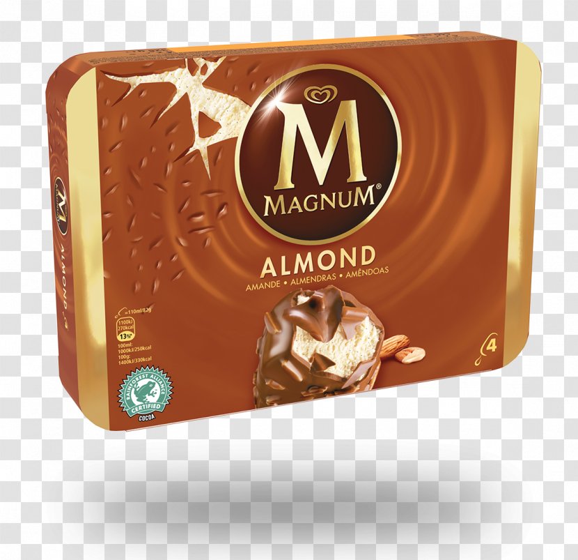 Ice Cream Magnum Grocery Store Frozen Yogurt - Confectionery - Almond Transparent PNG