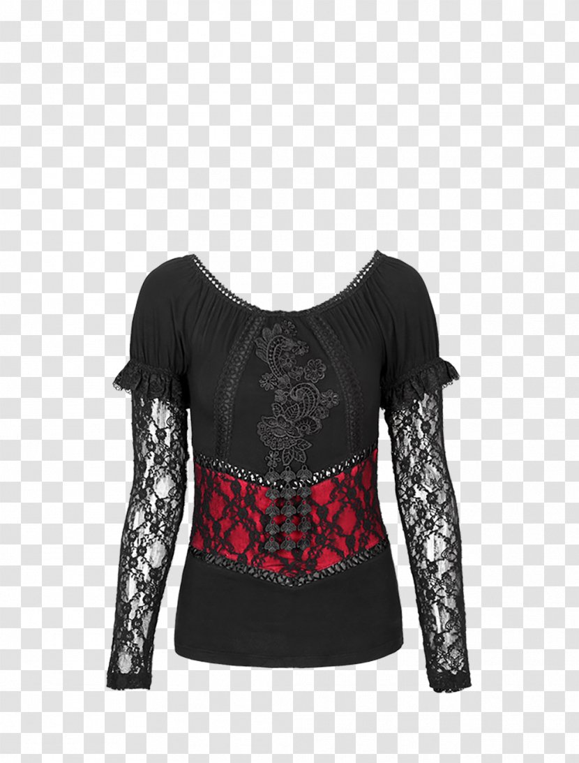 T-shirt Sleeve Clothing Lace - Gothic Transparent PNG