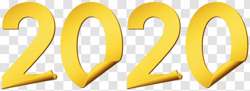 Yellow Symbol Font Number Transparent PNG