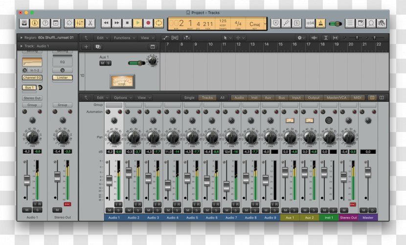 Audio Mixers Electronics Electronic Musical Instruments Computer Software Sound - Receiver - Logic Pro Transparent PNG