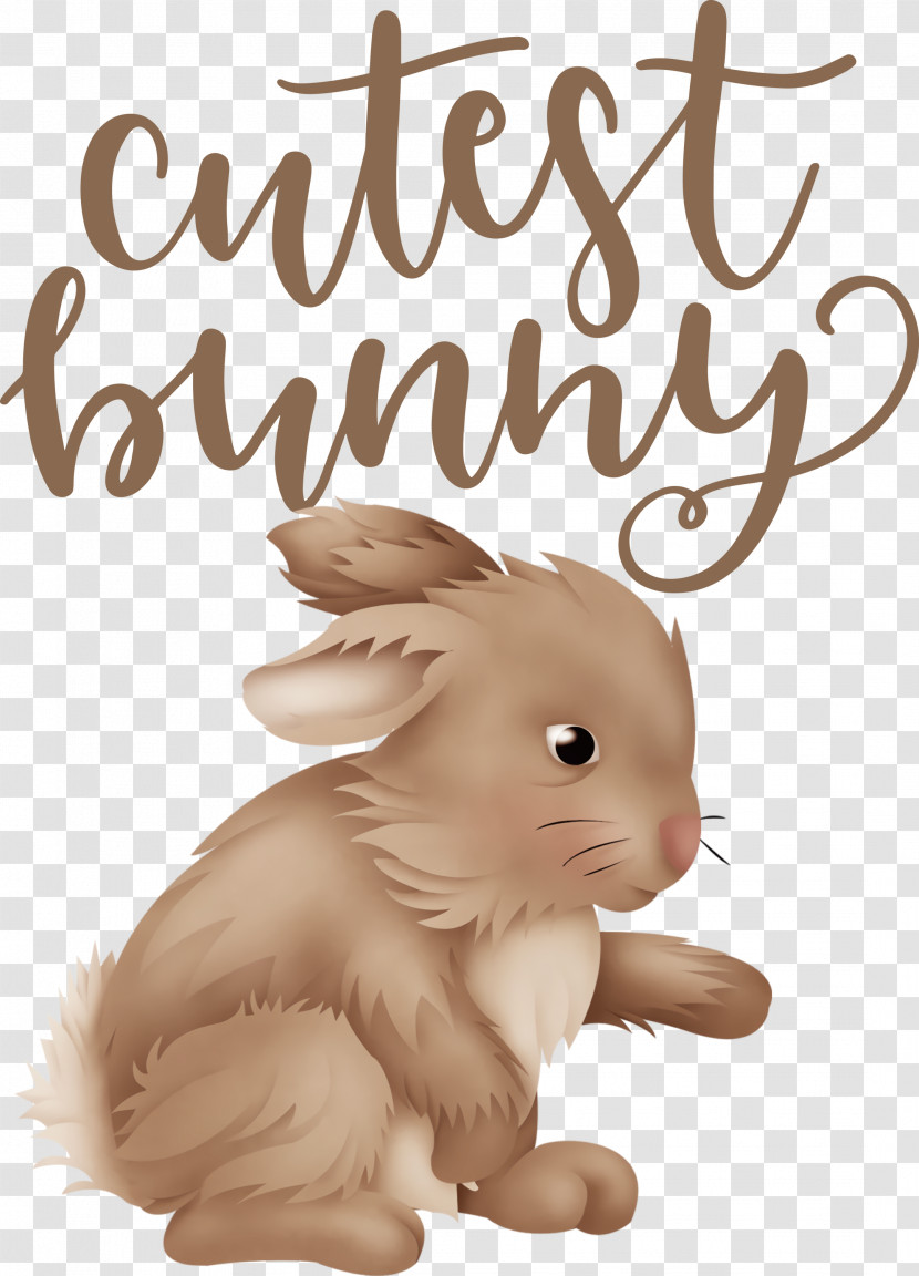 Cutest Bunny Happy Easter Easter Day Transparent PNG