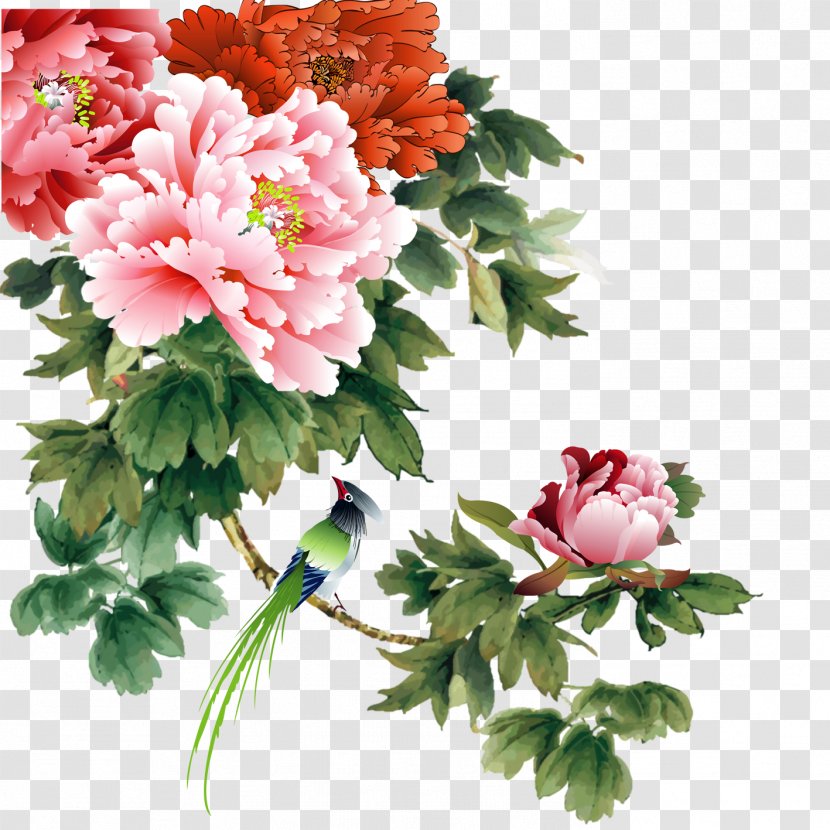 Paper Falun Gong Gonghe U660eu6167u7db2 Happiness - Floral Design - Peony Transparent PNG