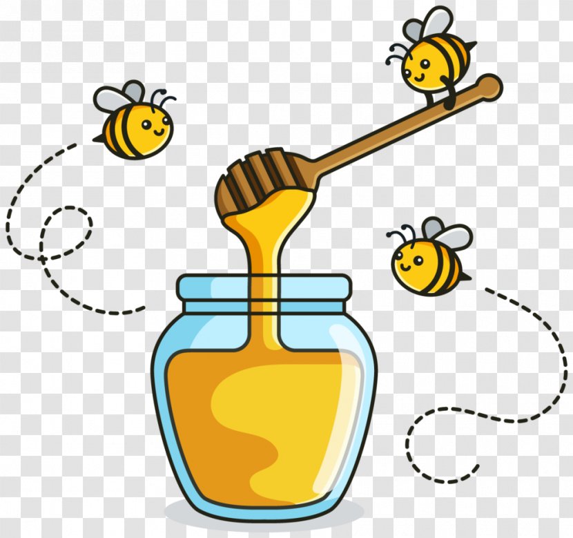 Honey Clip Art Sweetness Bee Sugar - Zuur Transparent PNG