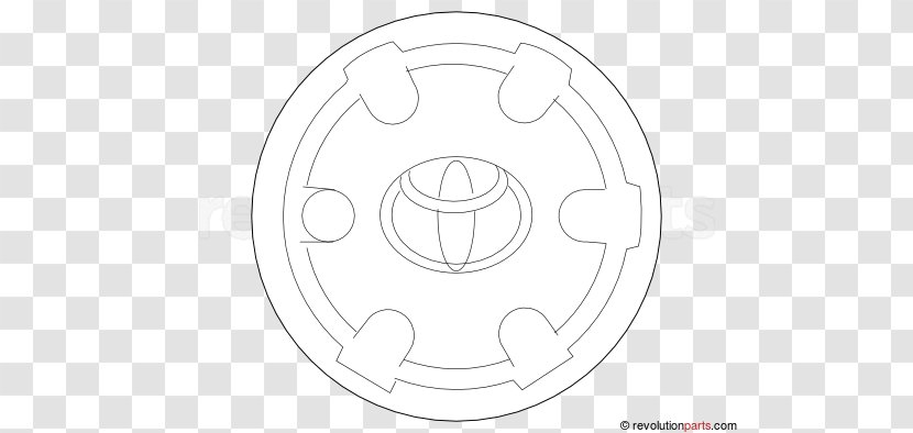 Wheel Circle White Rim - Center Cap Transparent PNG