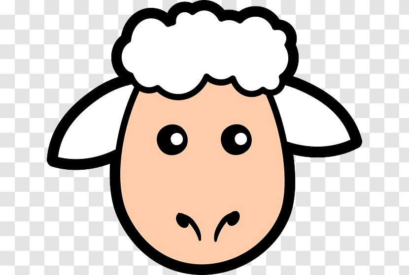 Sheep Lamb And Mutton Agneau Clip Art - Nose Transparent PNG
