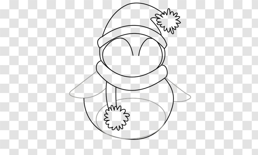 Santa Claus Drawing Christmas Penguin Clip Art - Heart - Hand Drawn Transparent PNG