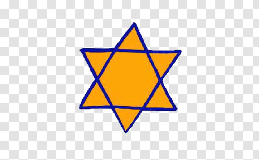 The Holocaust Yellow Badge Star Of David Jewish People Judaism - Polygons In Art And Culture Transparent PNG