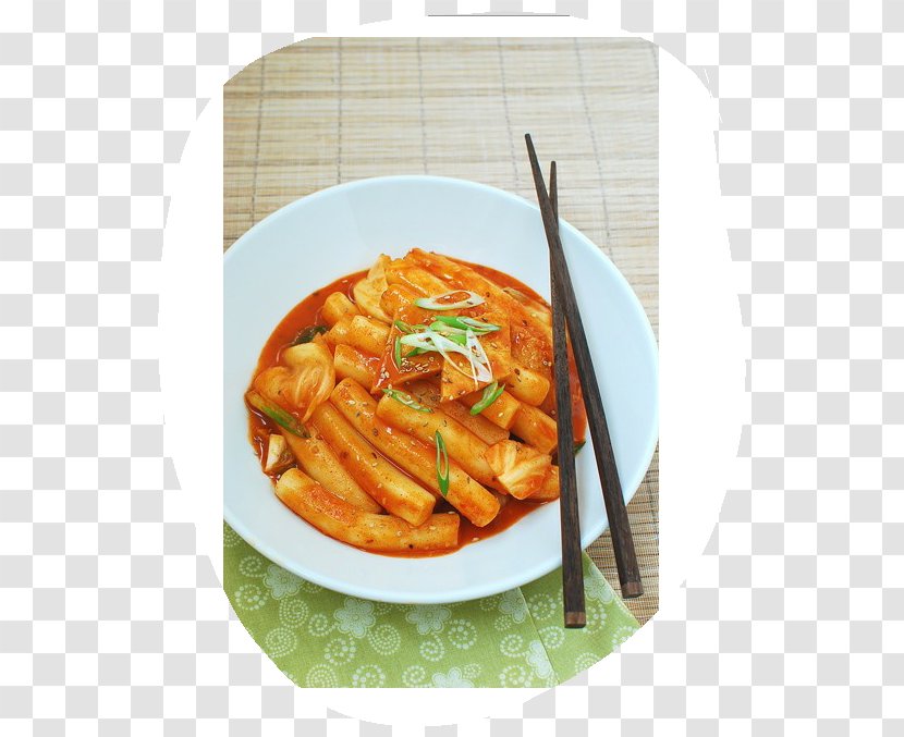 Tteok-bokki Korean Cuisine Rice Cake Street Food - Chili Pepper Transparent PNG